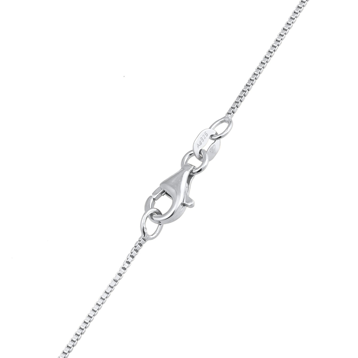 Silber - Elli | Halskette Stab Anhänger | 925er Sterling Silber