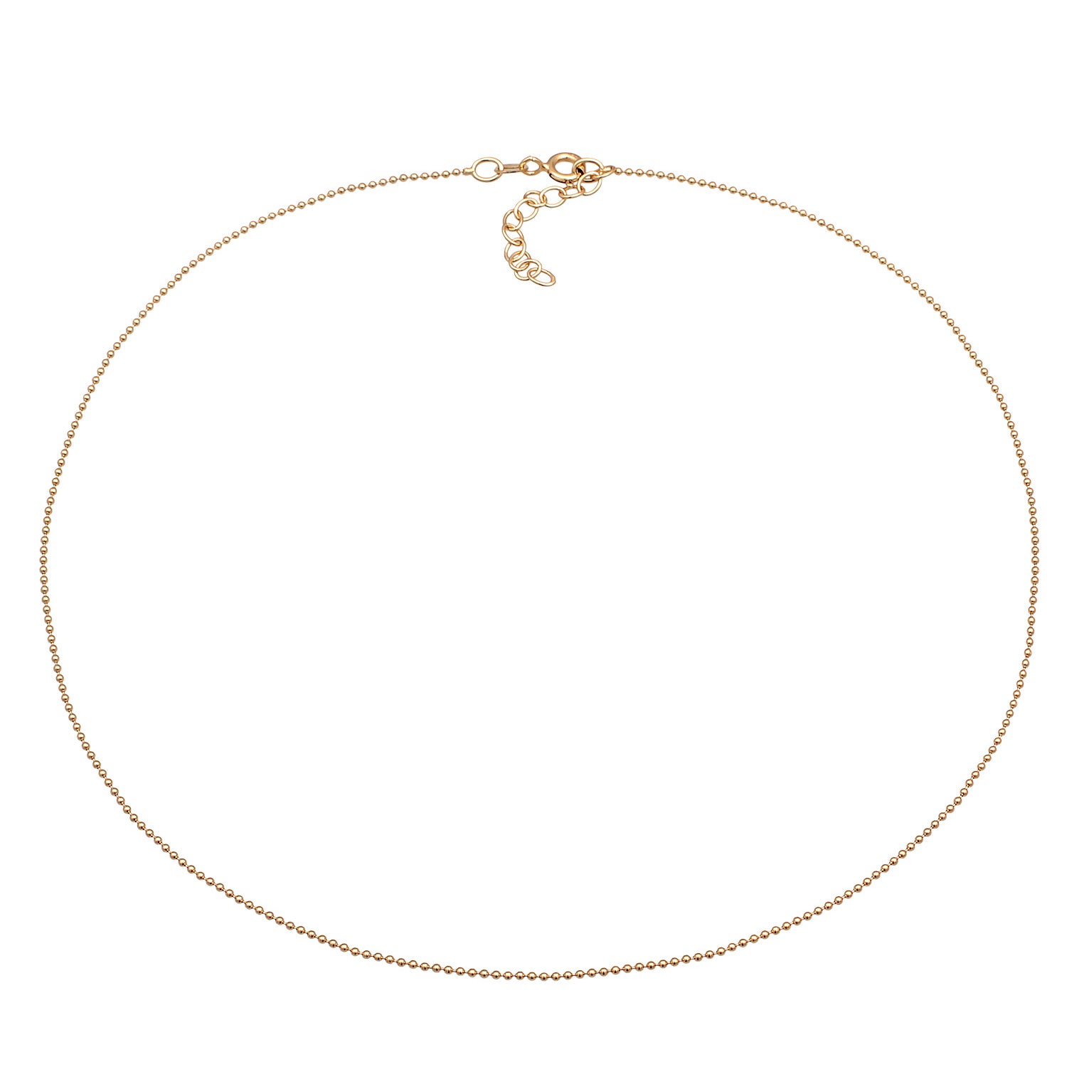 Gold - Elli | Choker Kugeln | 925er Sterling Silber Vergoldet
