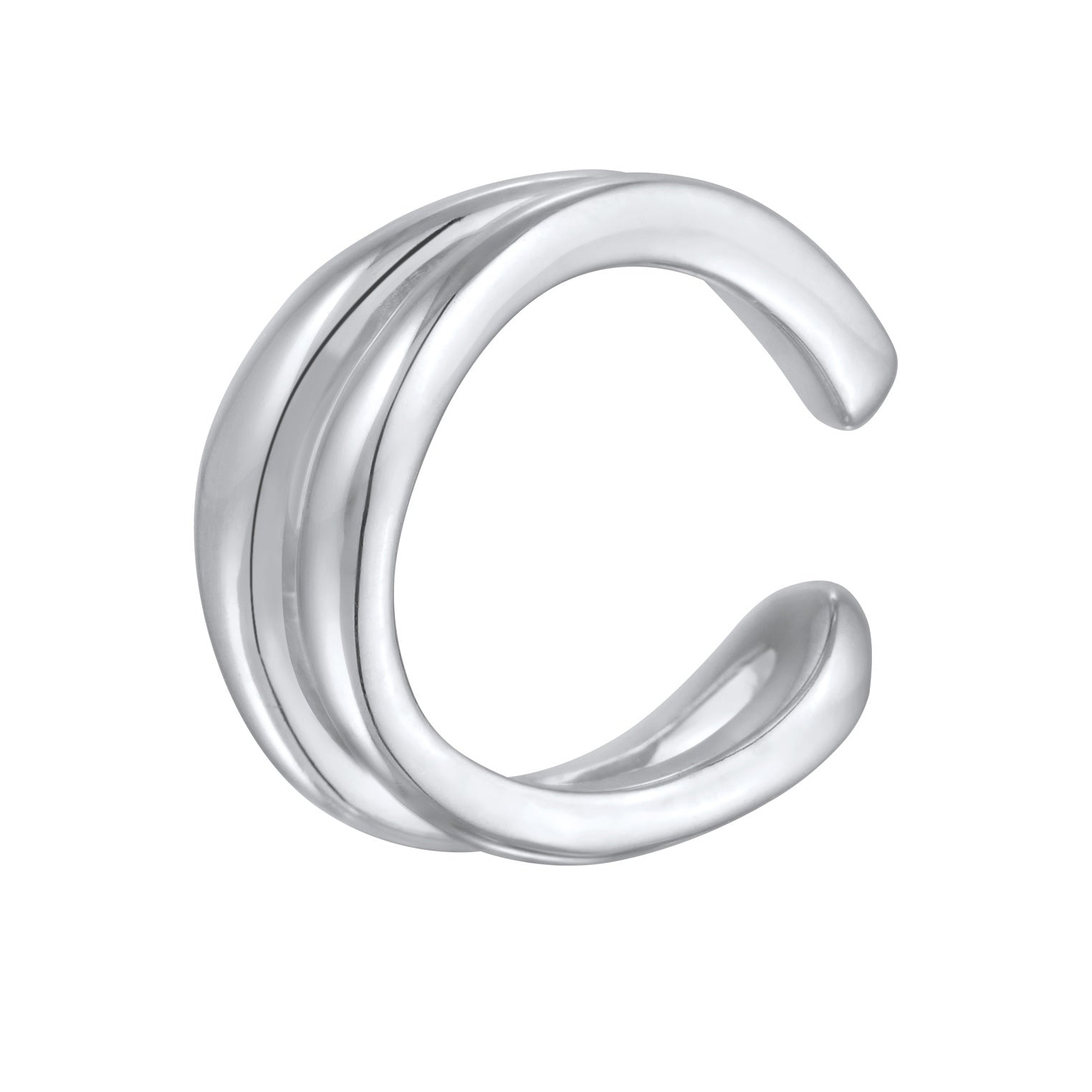 Silber - Elli PREMIUM | Single Earcuff Organic |925er Sterling Silber
