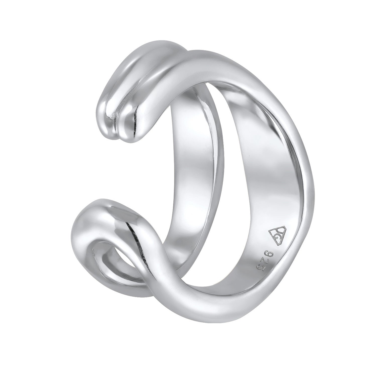 Silber - Elli PREMIUM | Single Earcuff Organic |925er Sterling Silber