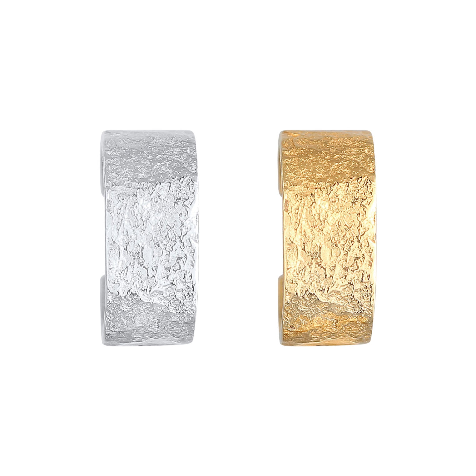 Zweifarbig - Elli | Earcuff Set Bicolor | 925er Sterling Silber Vergoldet