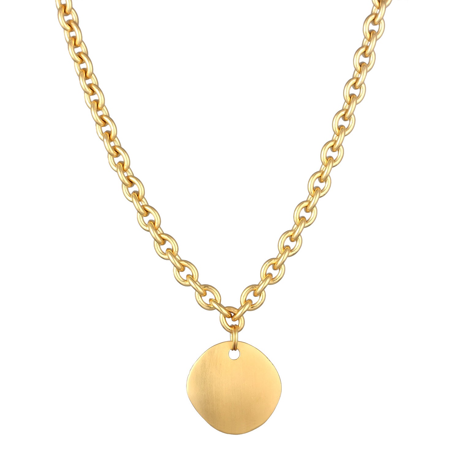 Gold - Elli PREMIUM | Halskette Ornament Anhänger | 925 Sterling Silber vergoldet