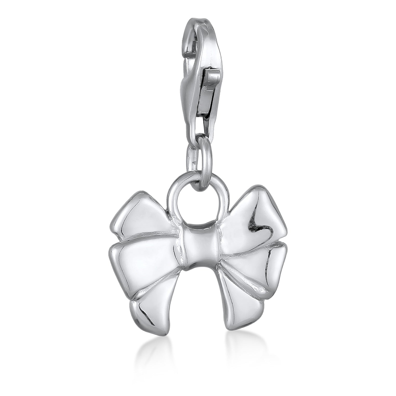 Silber - Elli | Charm Schleife | 925 Sterling Silber