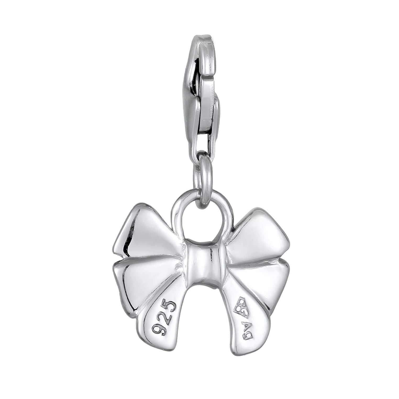 Silber - Elli | Charm Schleife | 925 Sterling Silber