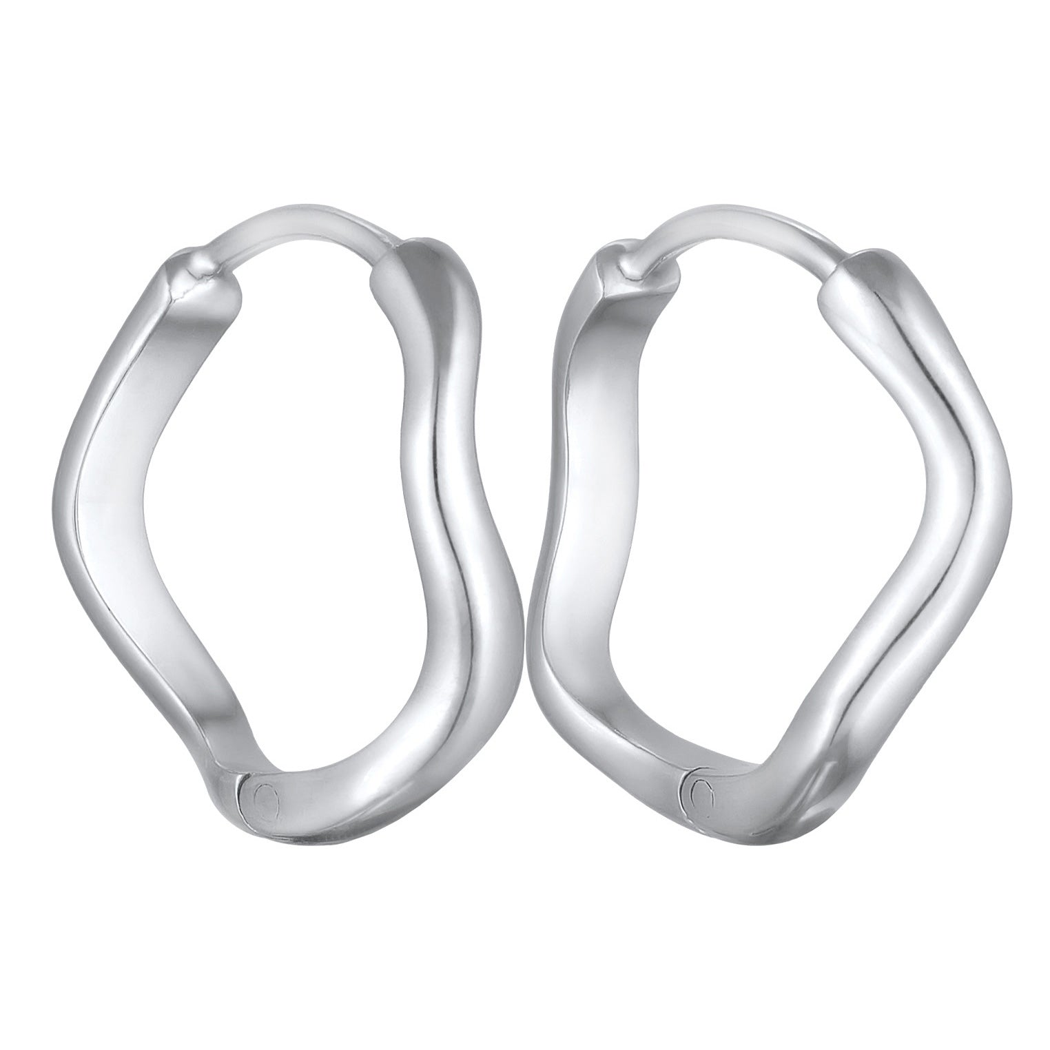 Silber - Elli | Creolen Organic | 925 Sterling Silber