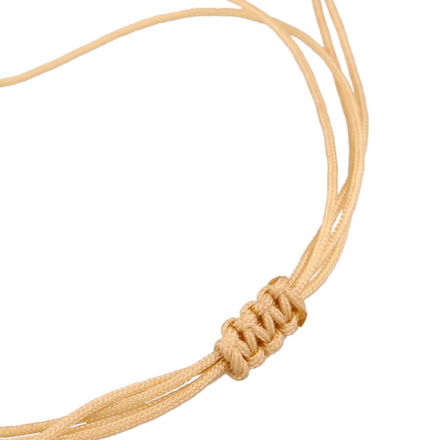 Gold - Elli | Armband "LOVE" | Nylon | 925 Sterling Silber vergoldet