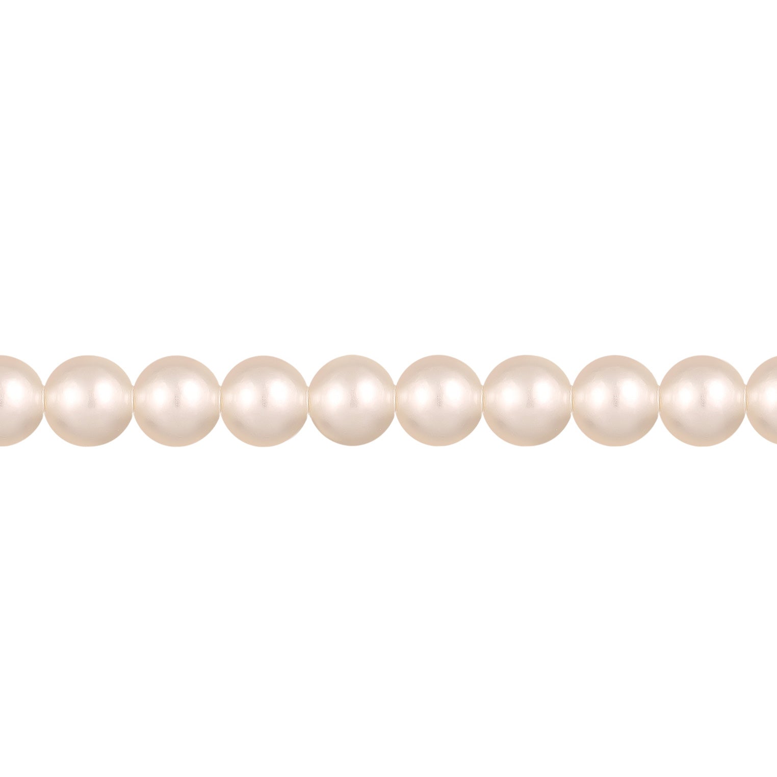 Weiß - Elli | Choker S-Verschluss | Synth. Perlen | 925 Sterling Silber vergoldet