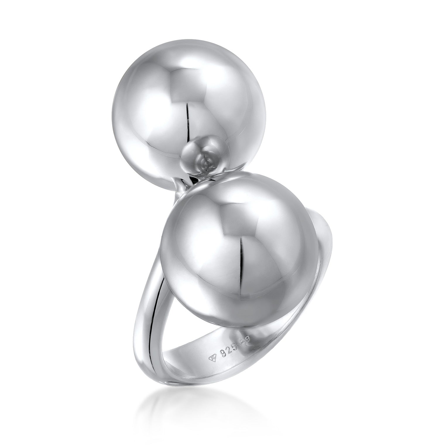 Silber - Elli PREMIUM | Ring Kugeln Chunky | 925 Sterling Silber