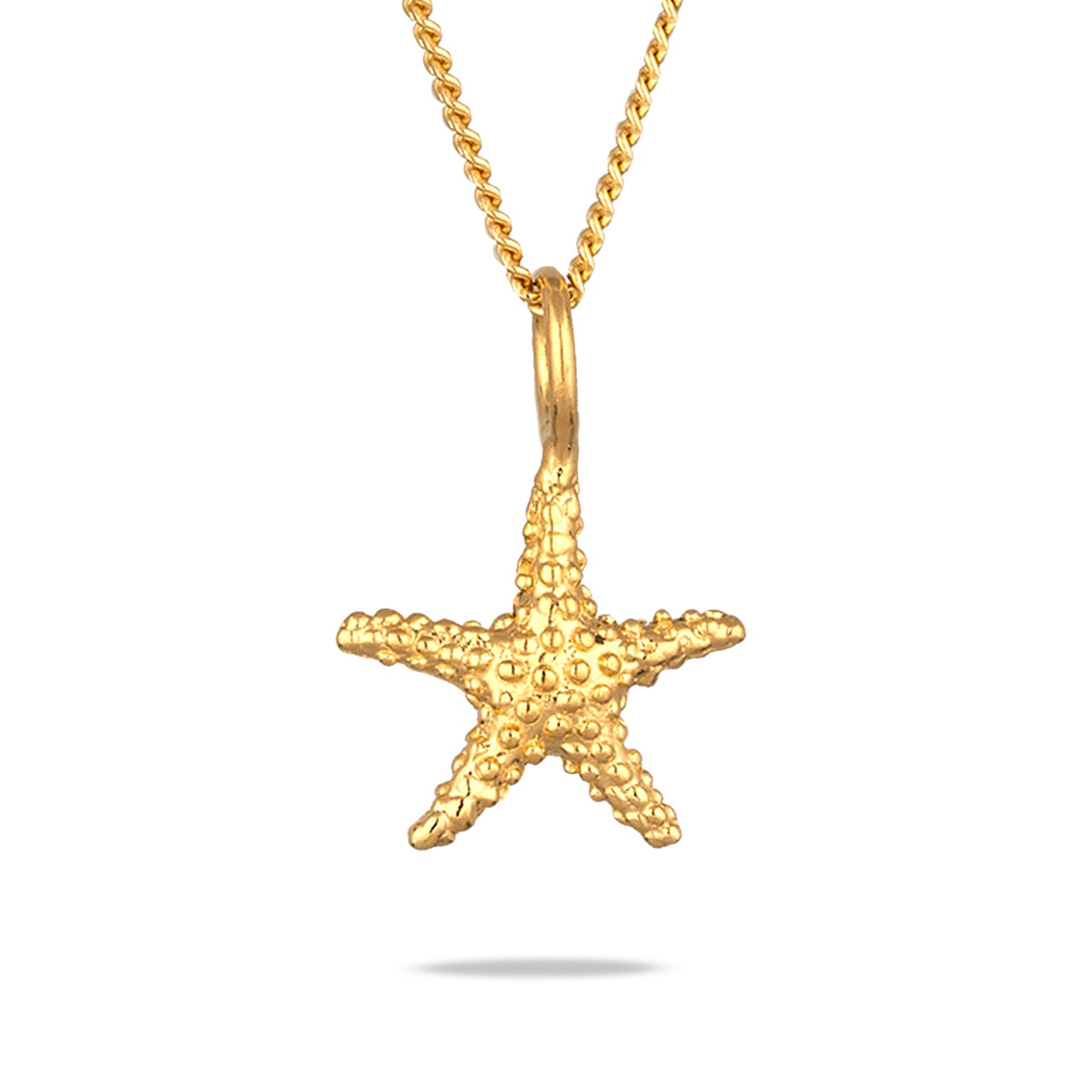 Gold - Elli | Halskette Seestern | 925 Sterling Silber vergoldet