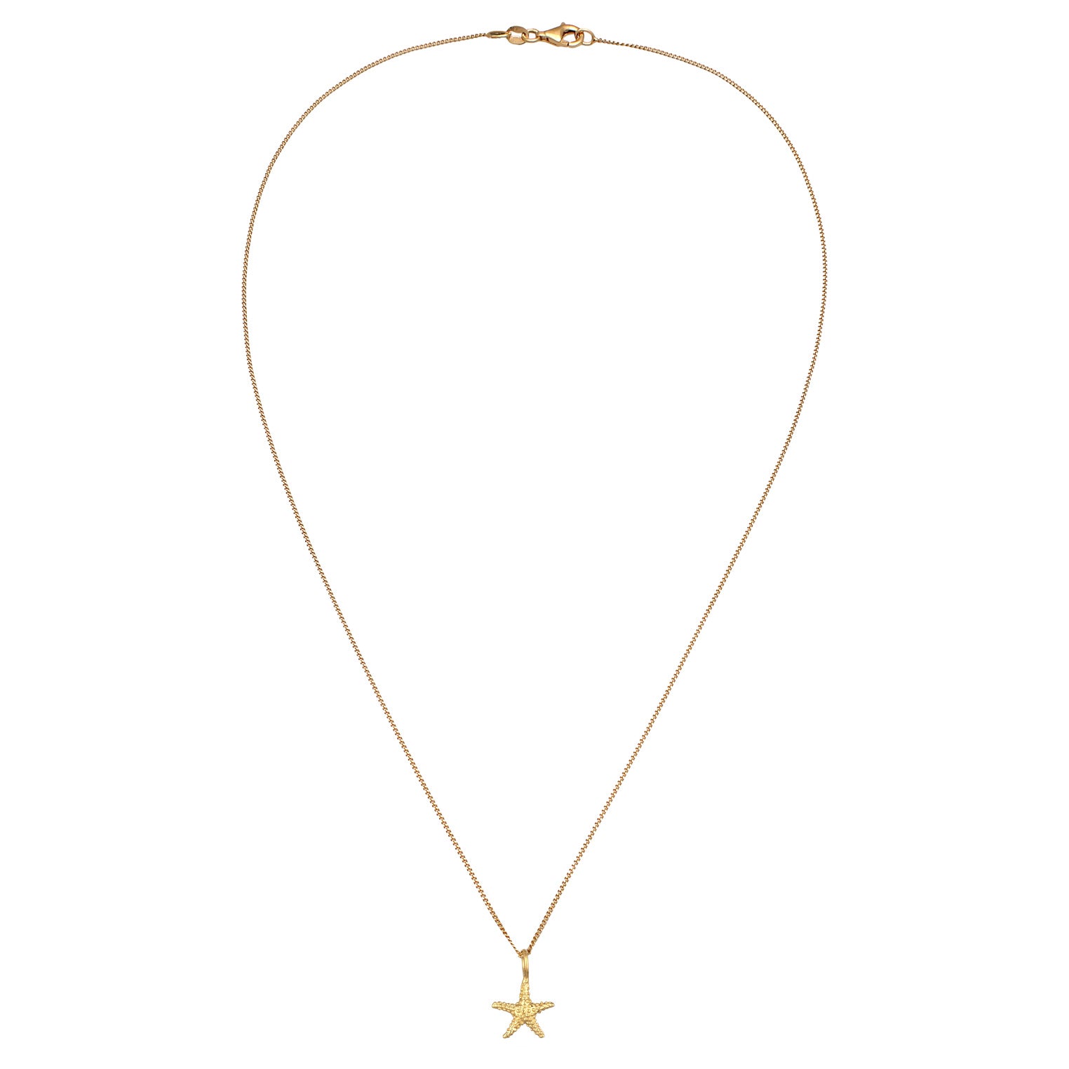 Gold - Elli | Halskette Seestern | 925 Sterling Silber vergoldet