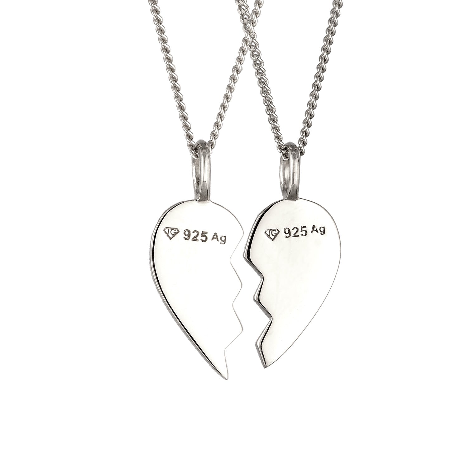 Silber - Elli | Halsketten-Set Herz | 925 Sterling Silber
