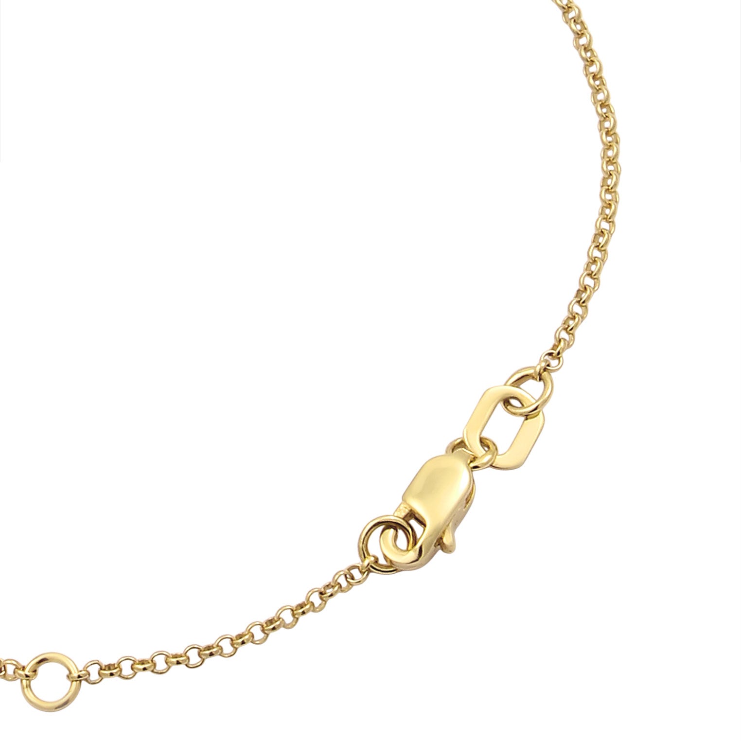 Gold - Elli PREMIUM | Armband Plättchen | 375 Gelbgold
