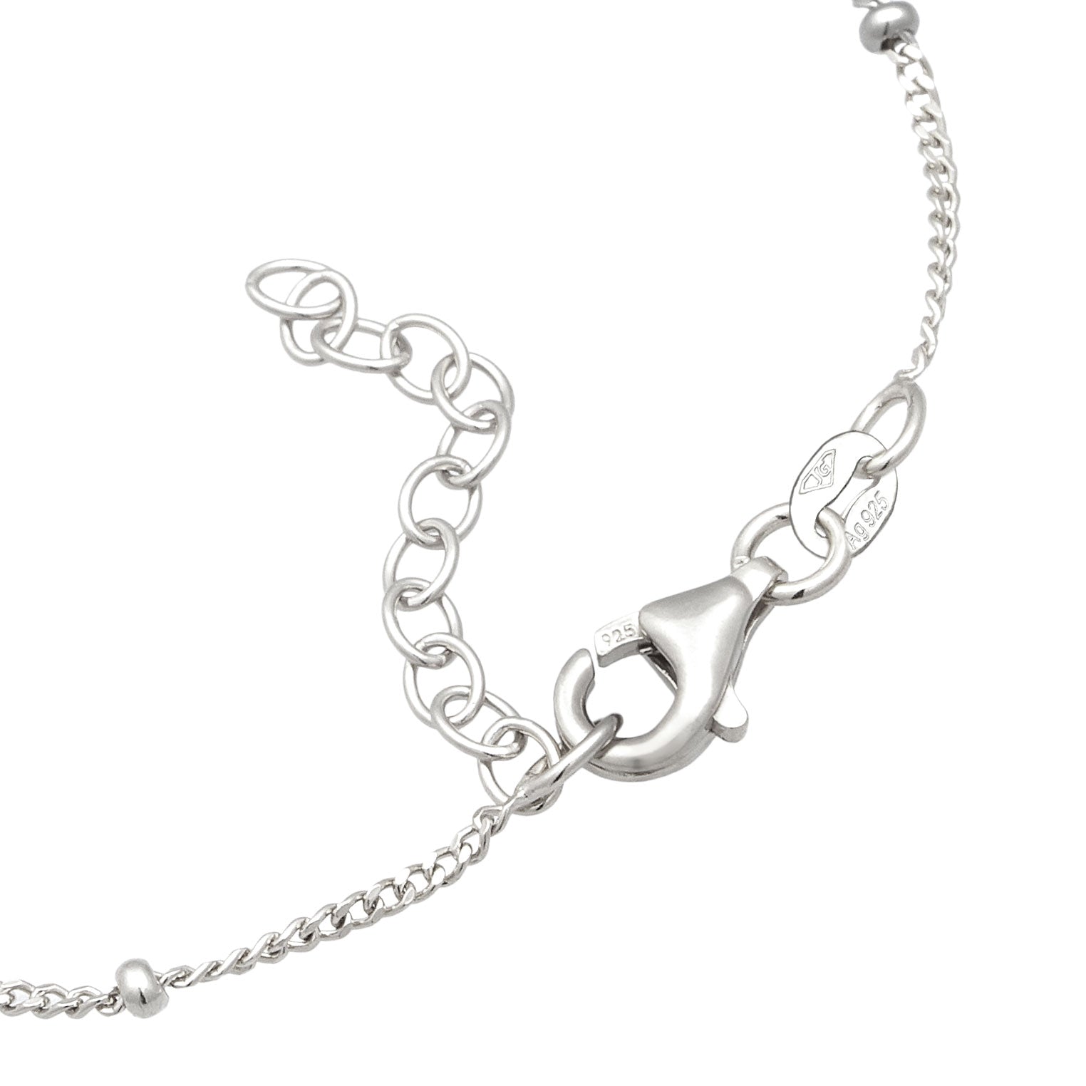 Silber - Elli | Kugel-Armband | Mit Kristallen von Swarovski® (Pink & Rose) | 925 Sterling Silber