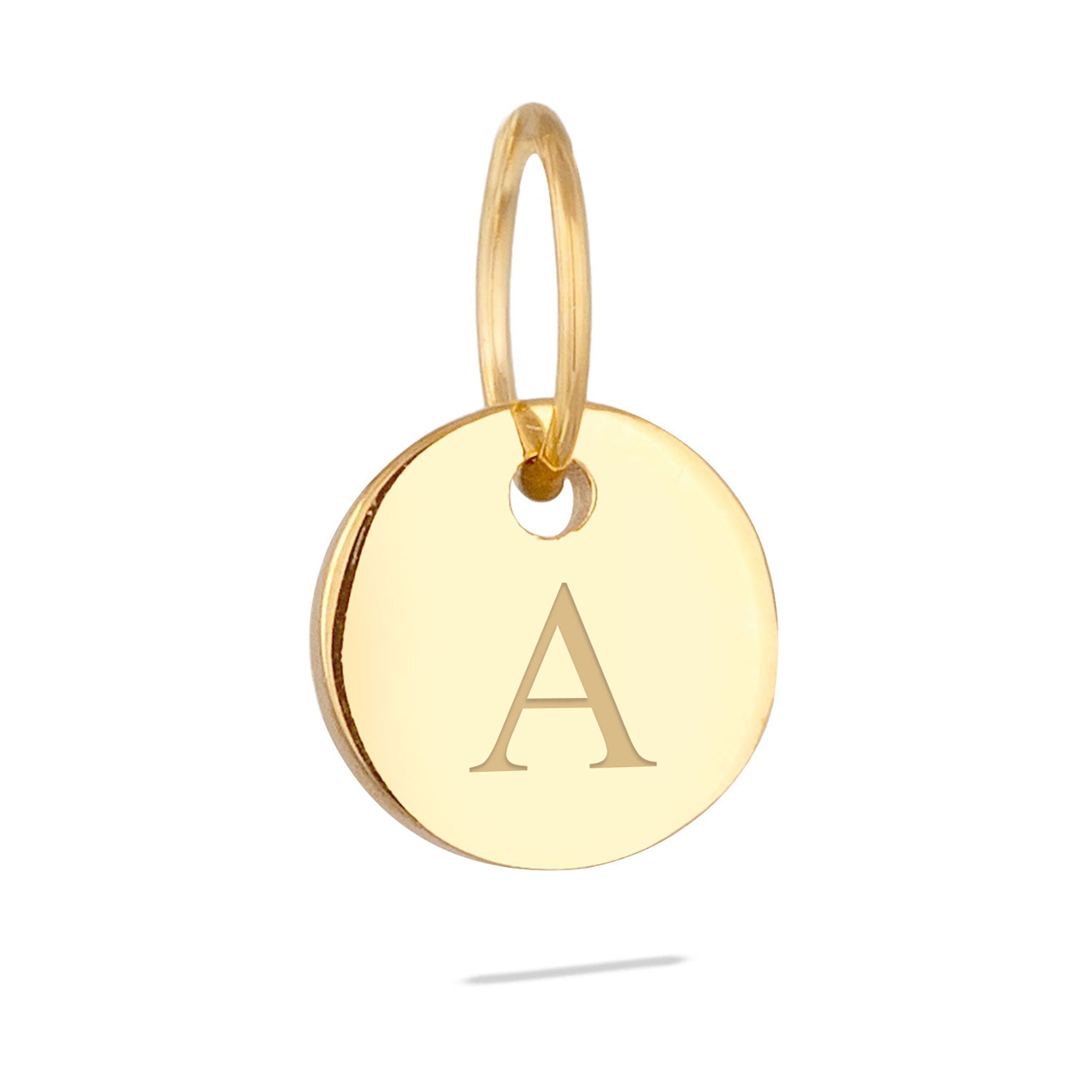 Gold - Elli PREMIUM | Gravur Anhänger | Plättchen | 585 Gelbgold