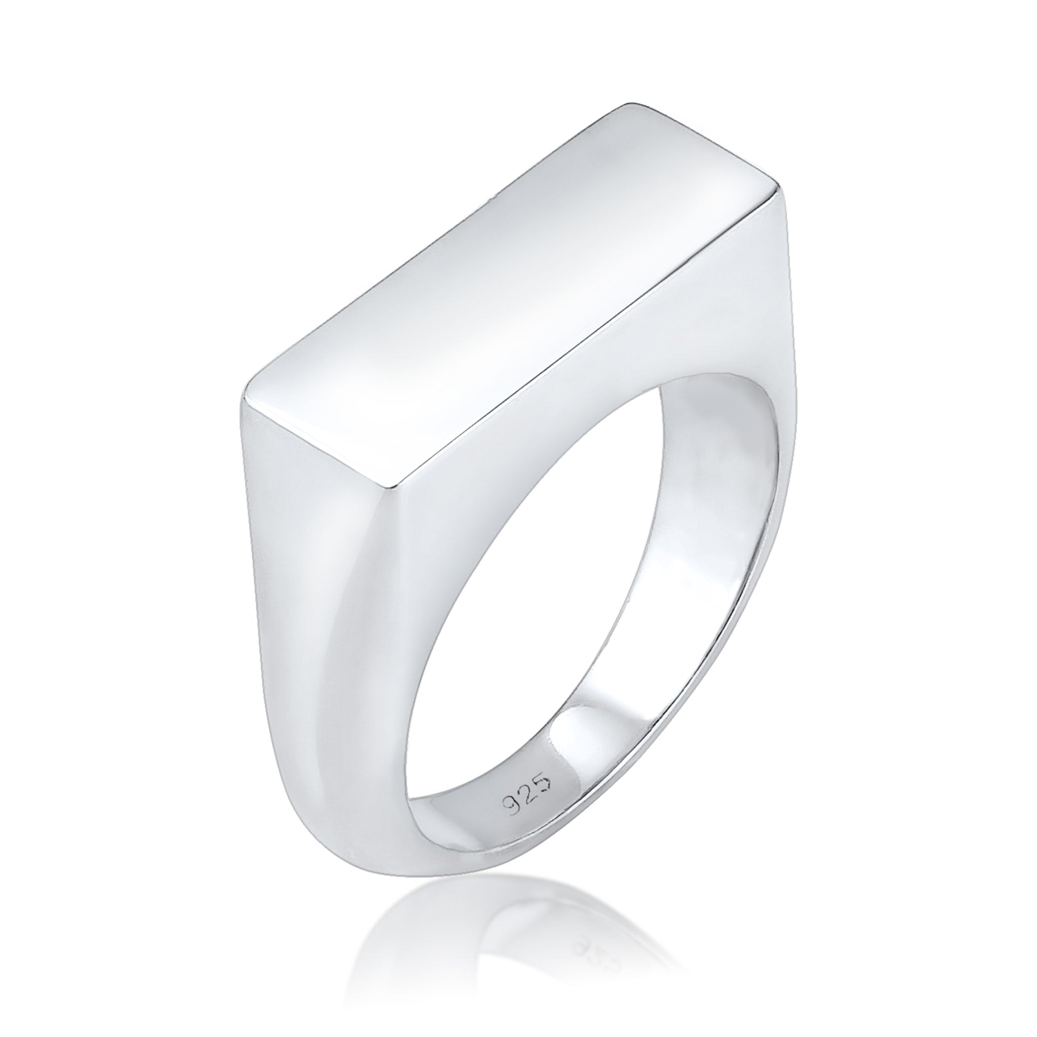 Silber - Elli | Siegelring | Gravurplatte | 925 Sterling Silber