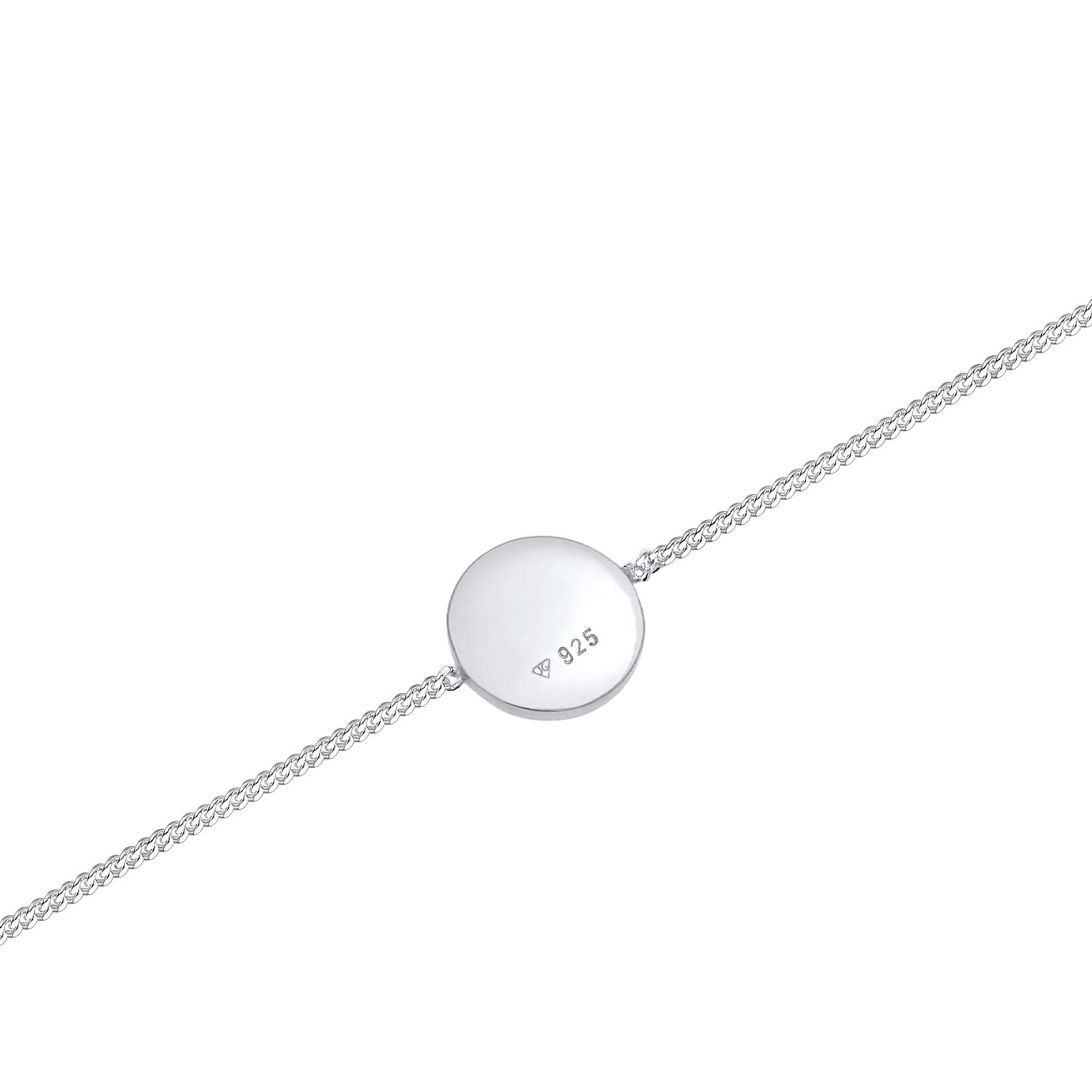 Silber - Elli | Armband | Gravur Plättchen | 925er Sterling Silber