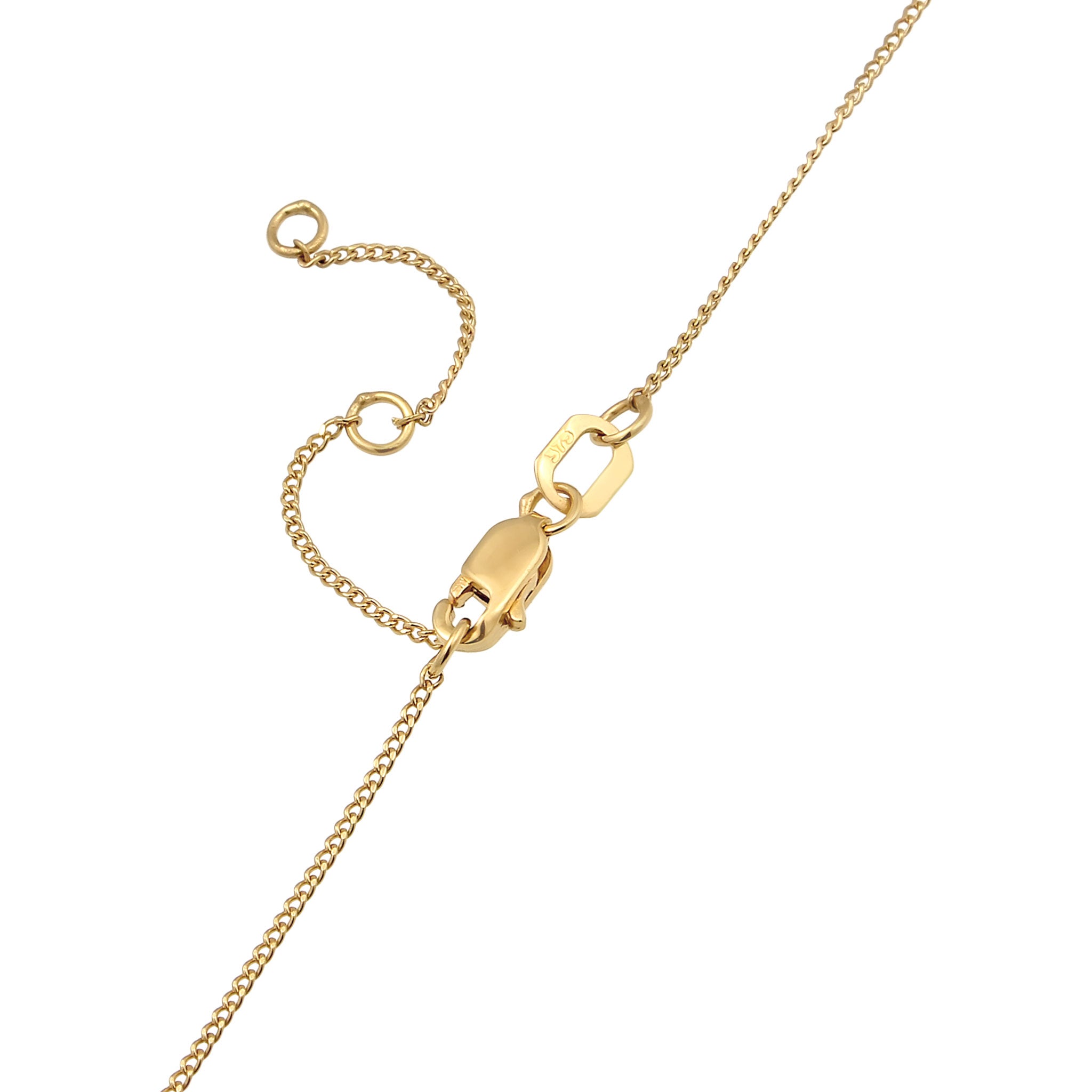 Gold - Elli DIAMONDS | Halskette Herz | Diamant (Weiß, 0.005 ct) | 375 Gelbgold