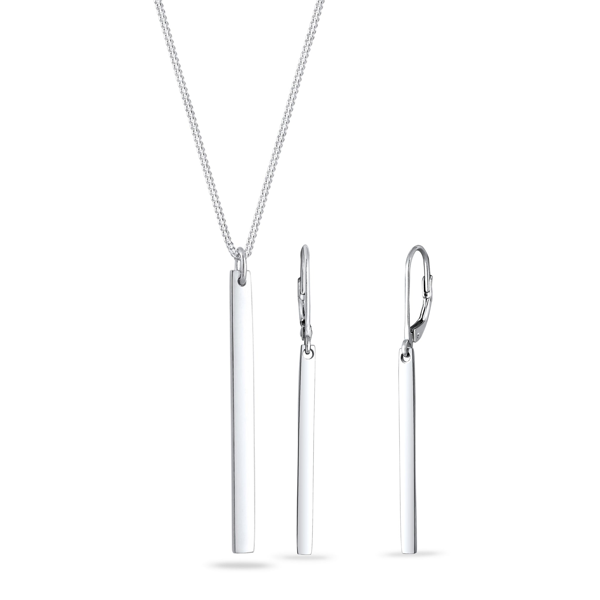 Silber - Elli | Schmuckset Stab | 925 Sterling Silber
