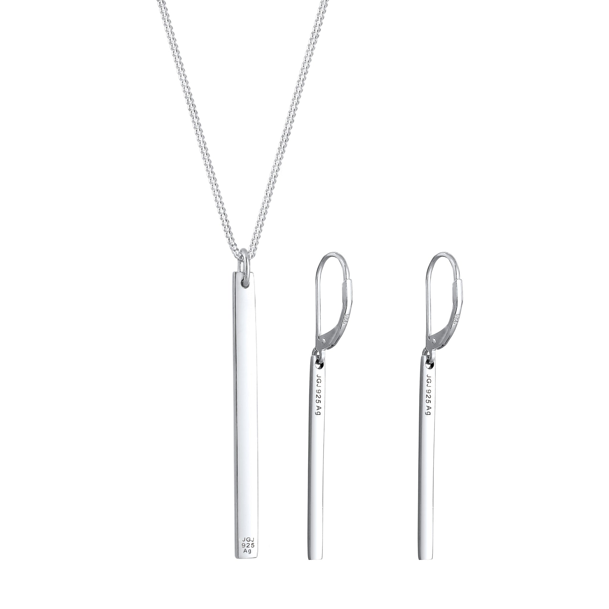 Silber - Elli | Schmuckset Stab | 925 Sterling Silber
