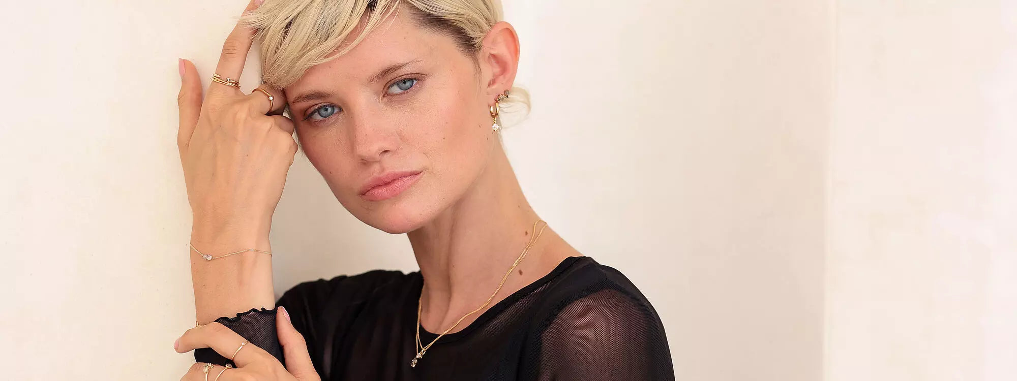 Gelbgold- und Diamantschmuck für Damen zu Weihnachten
