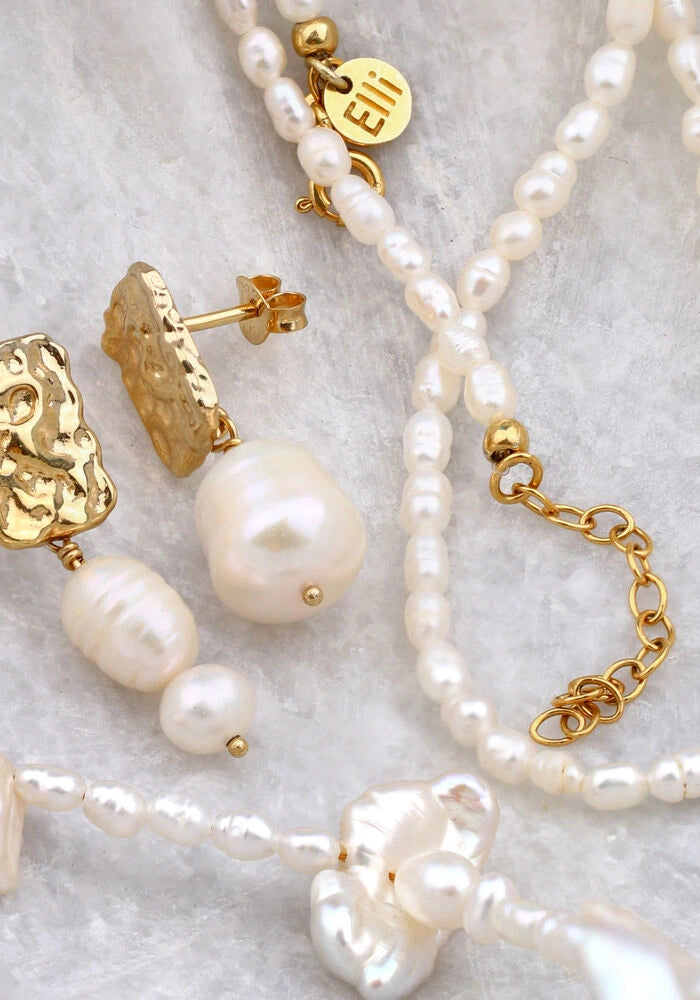 Perlenschmuck mit Süßwasserperlen Baroque
