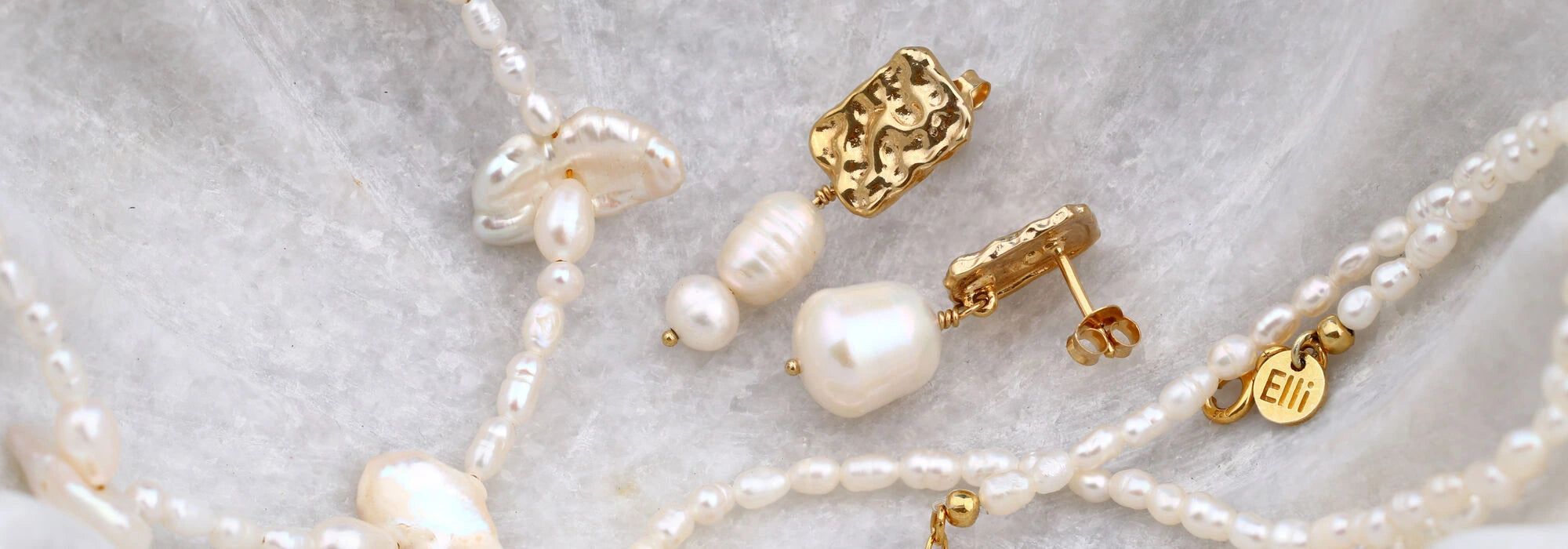 Perlenschmuck mit Süßwasserperlen Baroque
