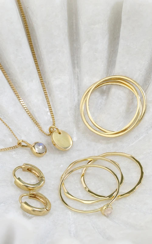 Schmuck aus Gelbgold, Ketten, Ohrringe, Ringe aus 375 & 585 Gelbgold