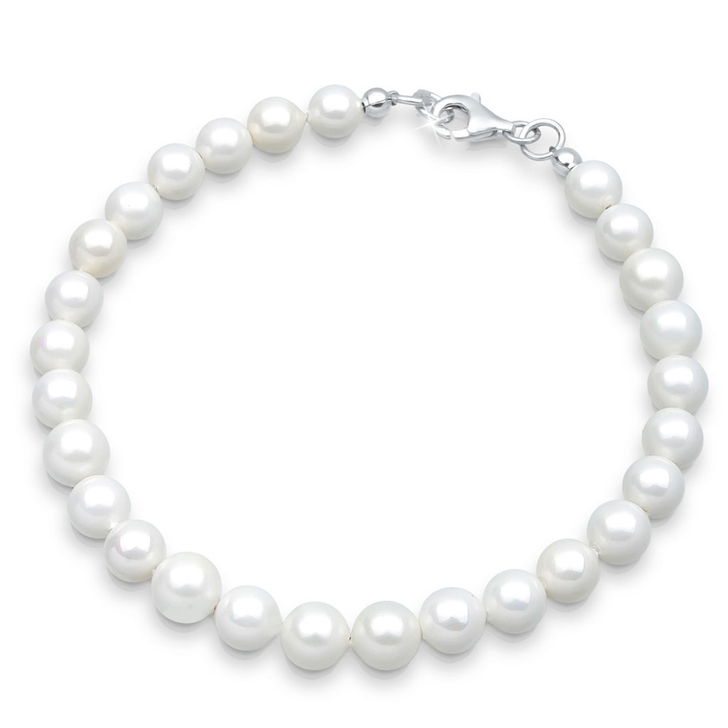 Weiß - Elli | Armband | Perle | 925er Sterling Silber