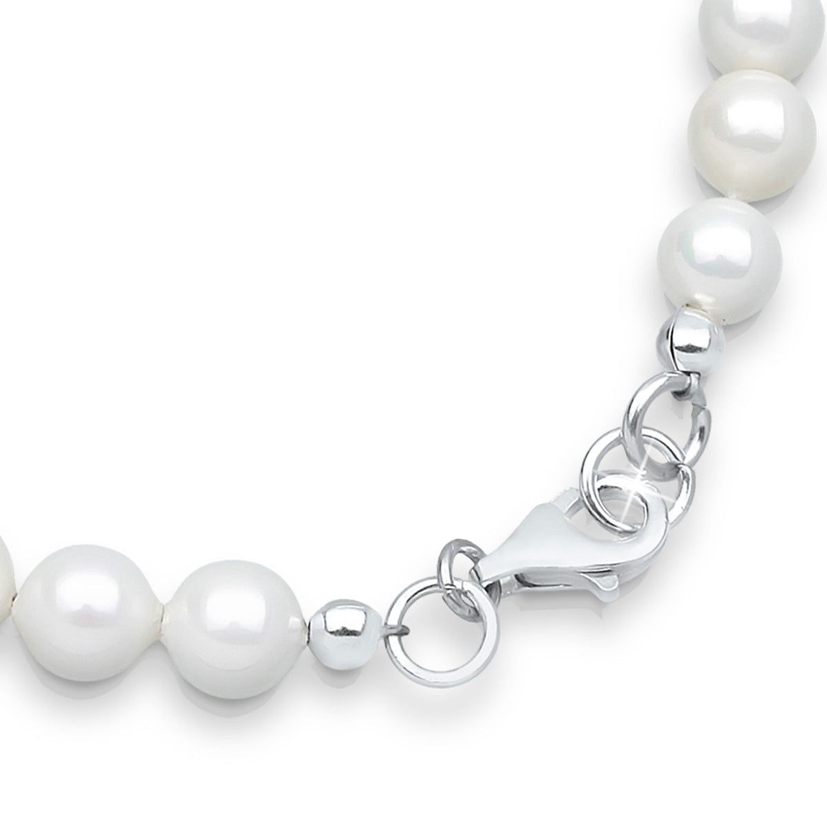 Weiß - Elli | Armband | Perle | 925er Sterling Silber