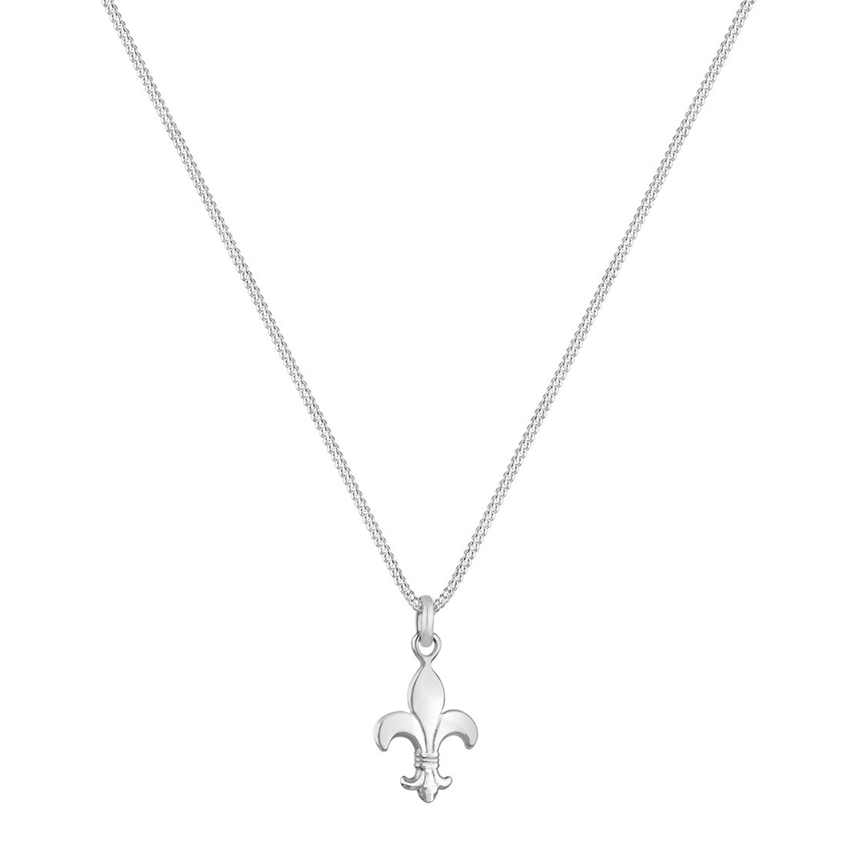Silber - Elli | Halskette Lilie | 925er Sterling Silber