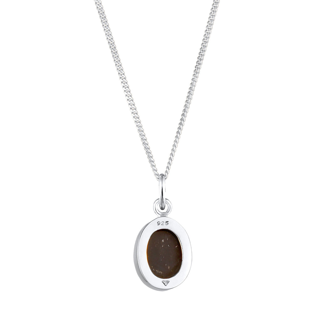 Schwarz - Elli | Halskette | Onyx (Schwarz) | 925er Sterling Silber