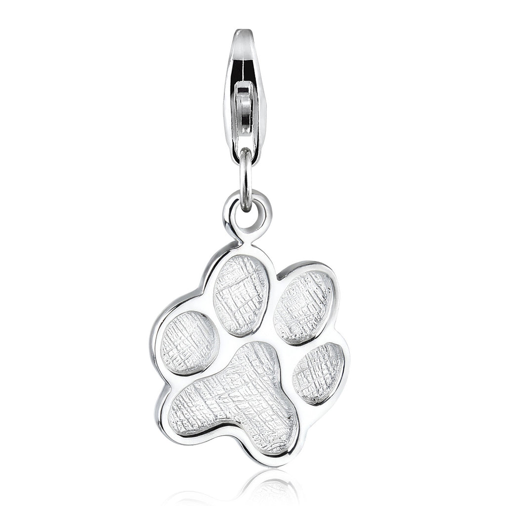 Silber - Elli | Charm Pfote | 925er Sterling Silber