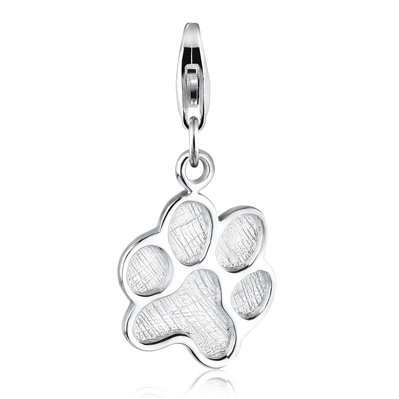 Silber - Elli | Charm Pfote | 925er Sterling Silber