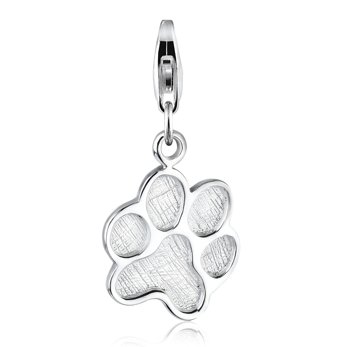 Silber - Elli | Charm Pfote | 925er Sterling Silber