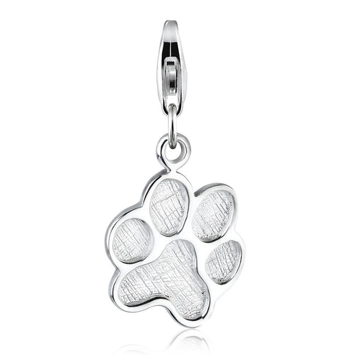 Silber - Elli | Charm Pfote | 925er Sterling Silber