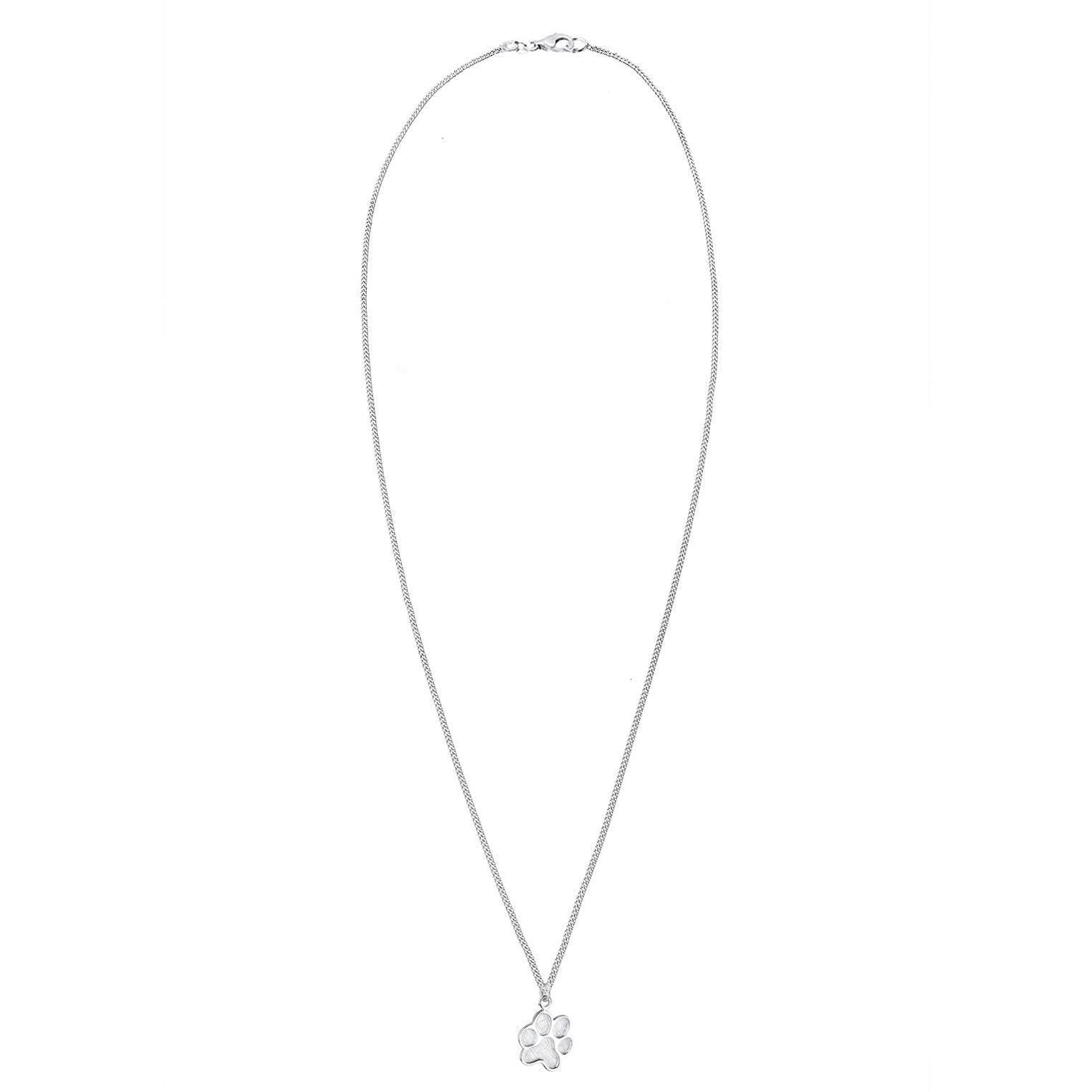 Silber - Elli | Halskette Pfote | 925er Sterling Silber