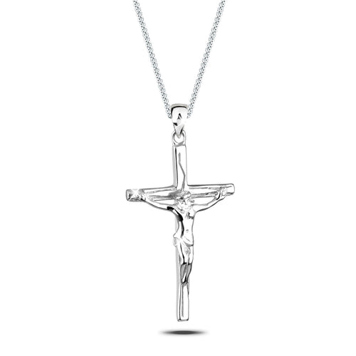 Silber - Elli | Halskette Kreuz | 925er Sterling Silber
