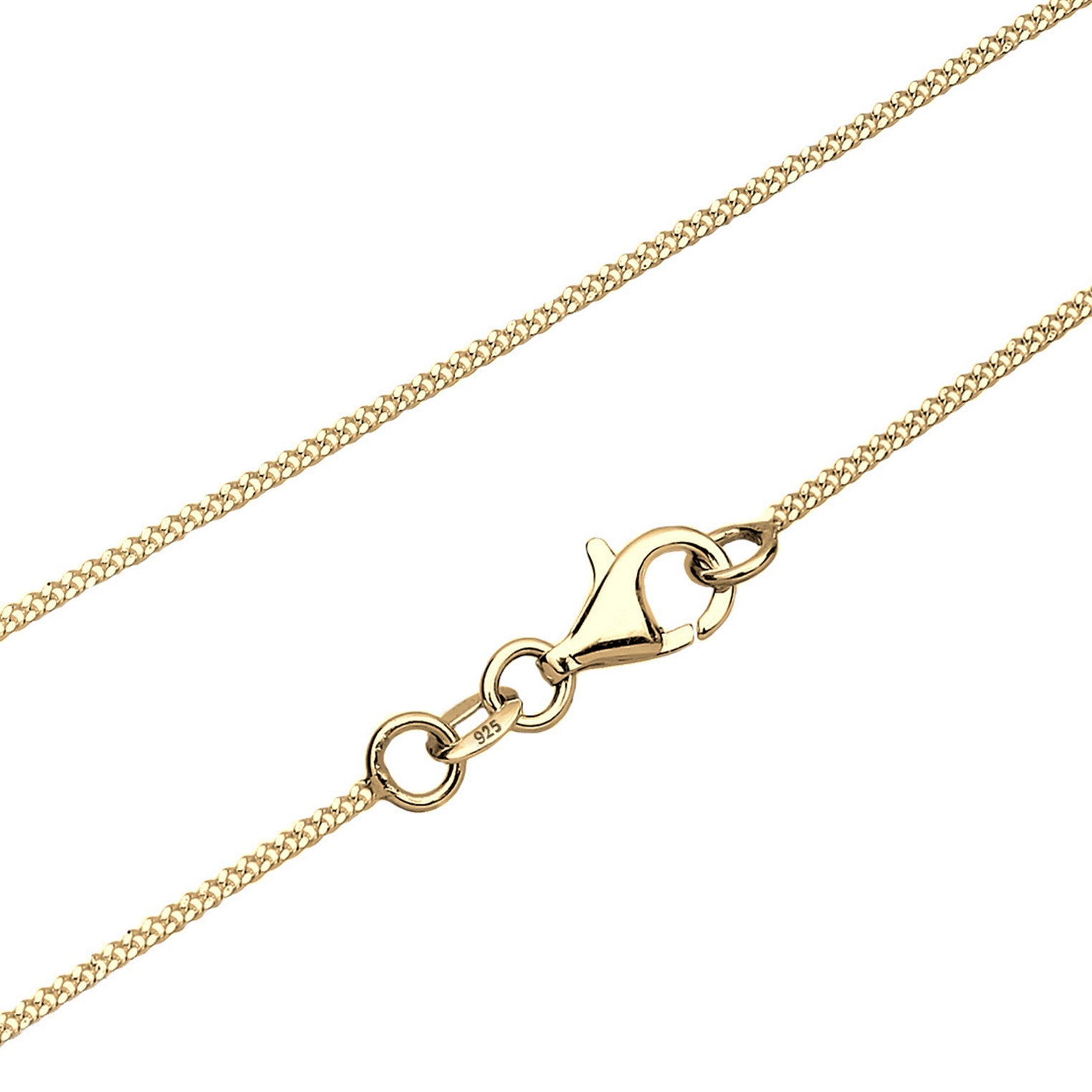 Gold - Elli | Halskette Kreuz | 925 Sterling Silber vergoldet