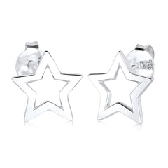 Silber - Elli | Ohrstecker Stern | 925er Sterling Silber