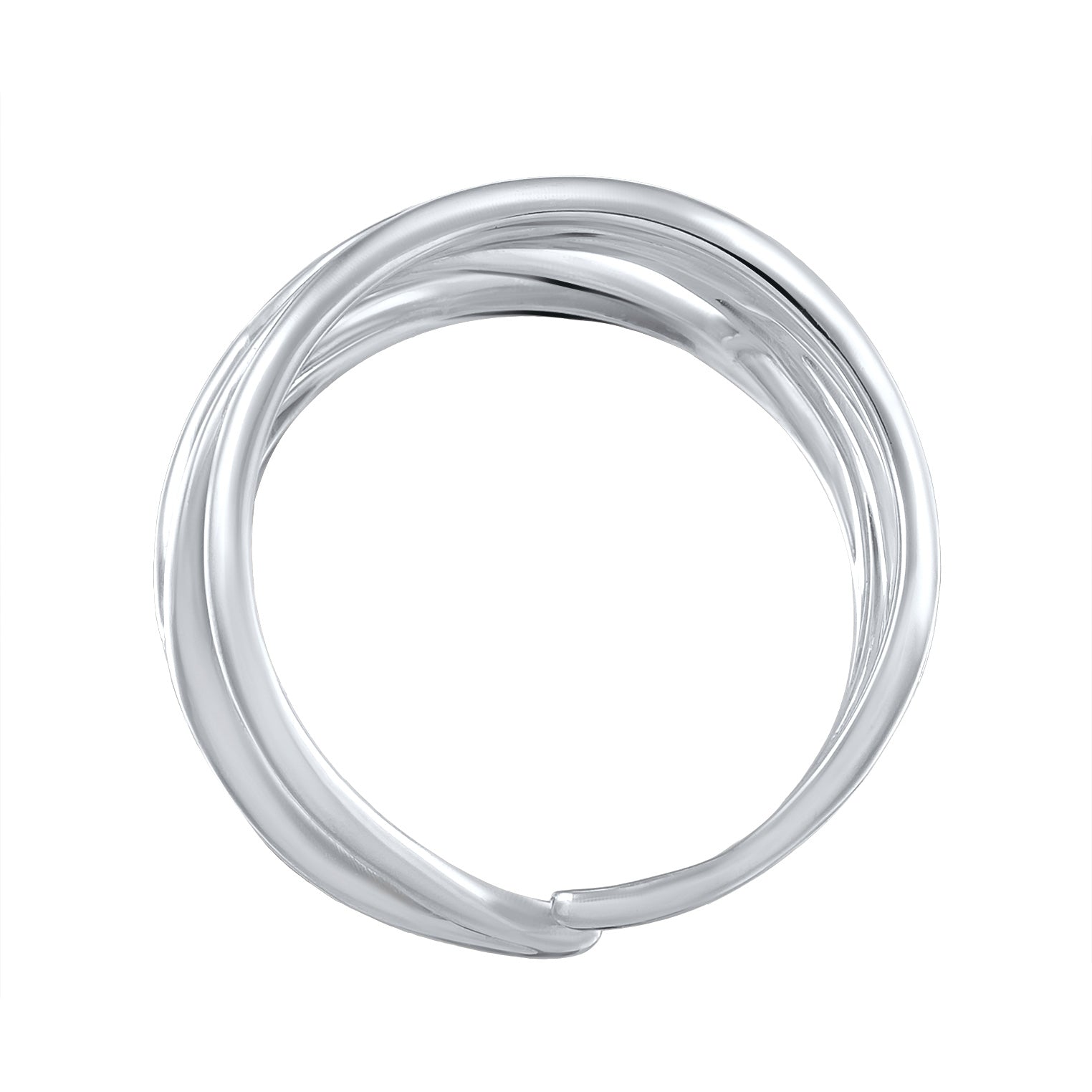 Silber - Elli | Ring Blatt | 925er Sterling Silber