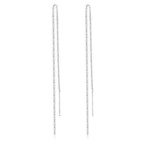 Silber - Elli | Durchzieh-Ohrhänger | 925er Sterling Silber