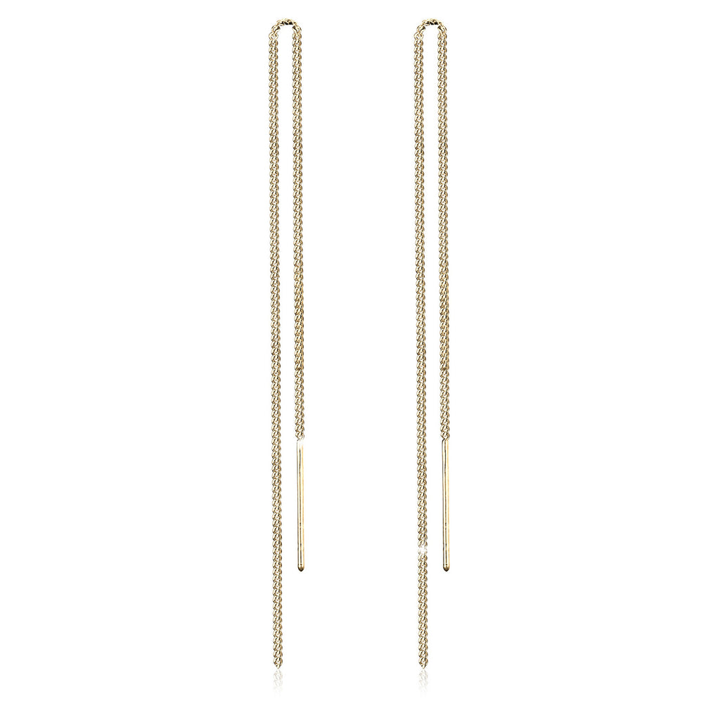 Gold - Elli | Ohrhänger Ear Chain | 925 Sterling Silber vergoldet