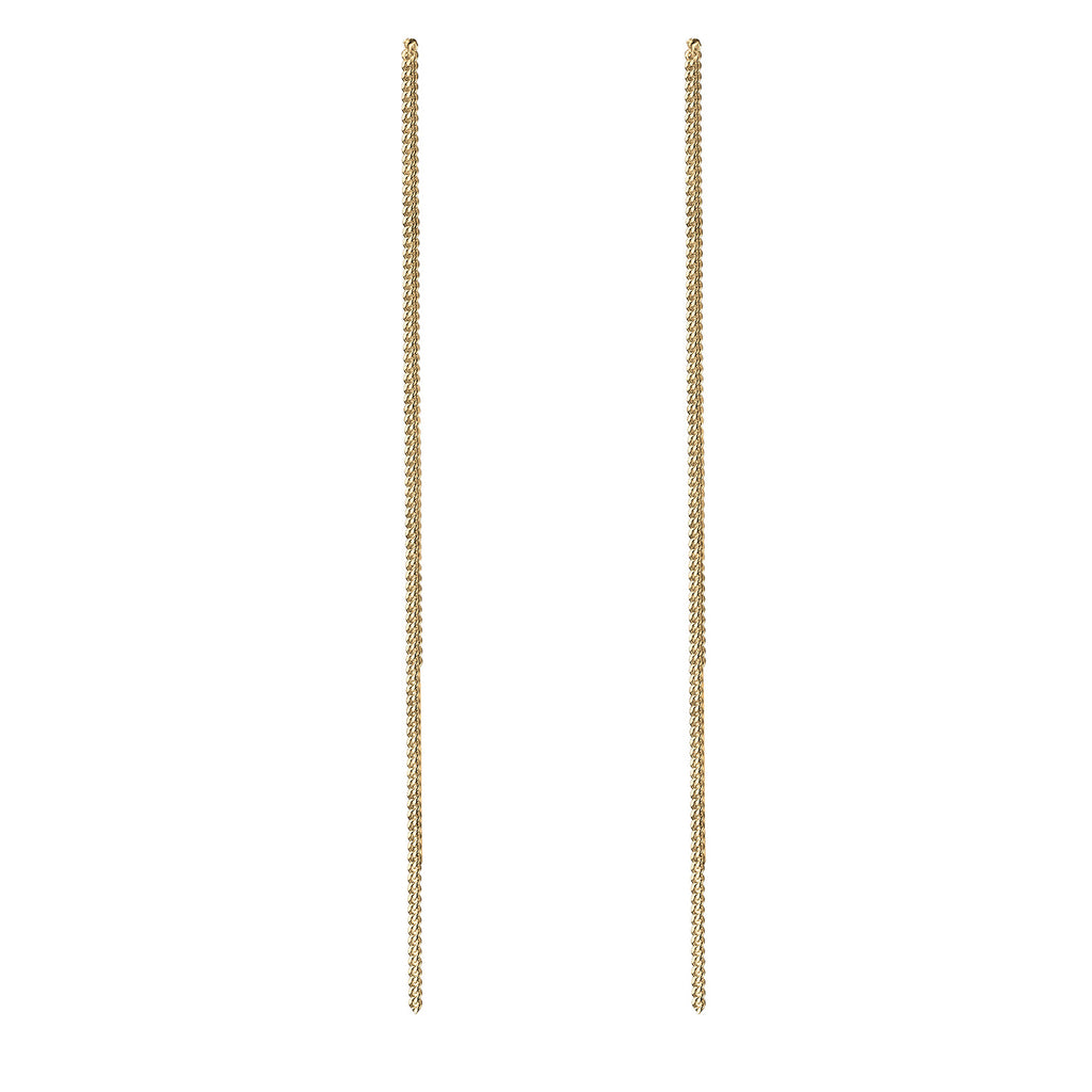 Gold - Elli | Ohrhänger Ear Chain | 925 Sterling Silber vergoldet