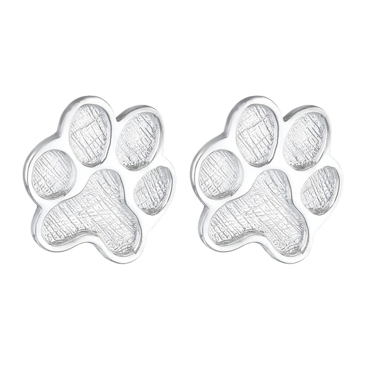 Silber - Elli | Ohrstecker Pfote | 925er Sterling Silber