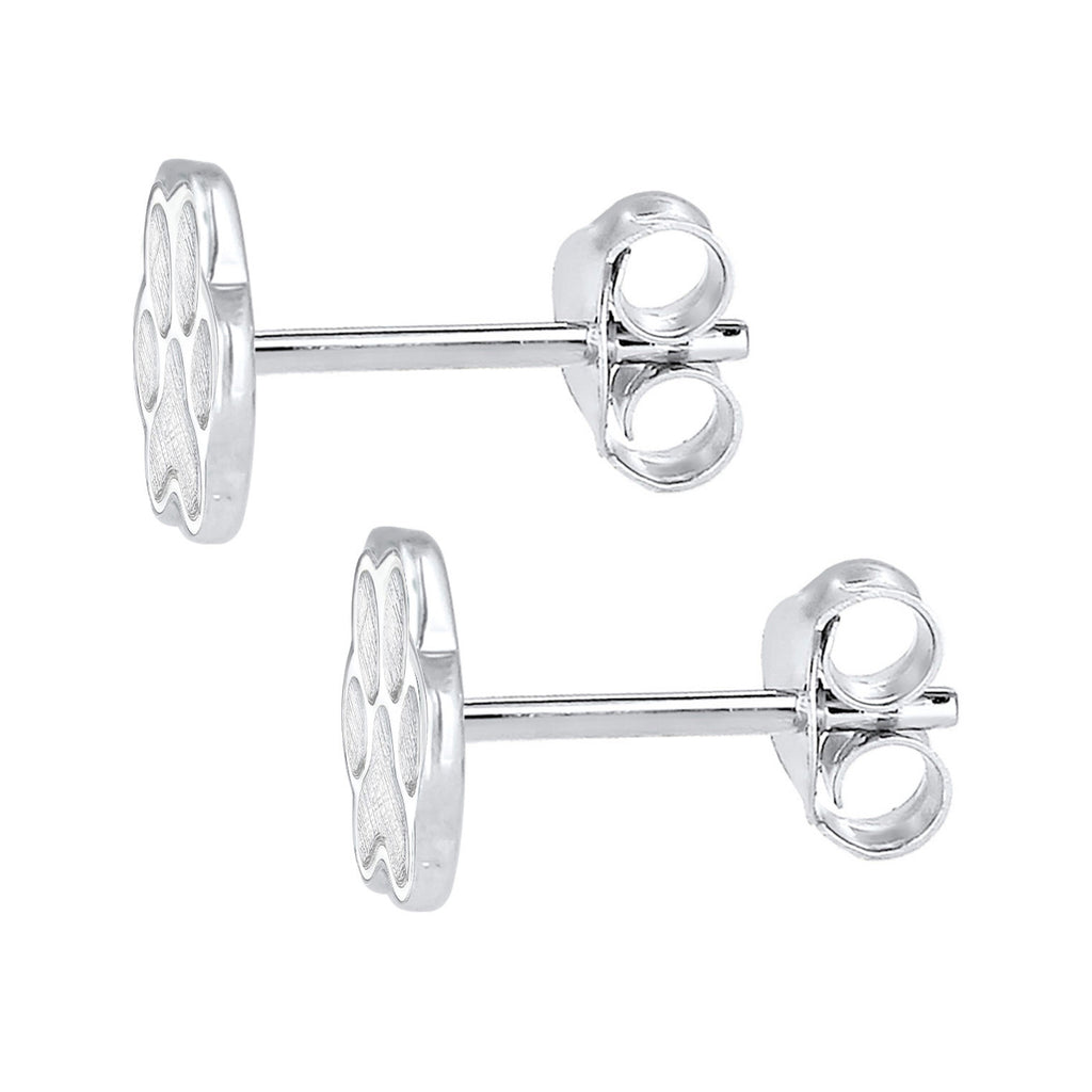 Silber - Elli | Ohrstecker Pfote | 925er Sterling Silber