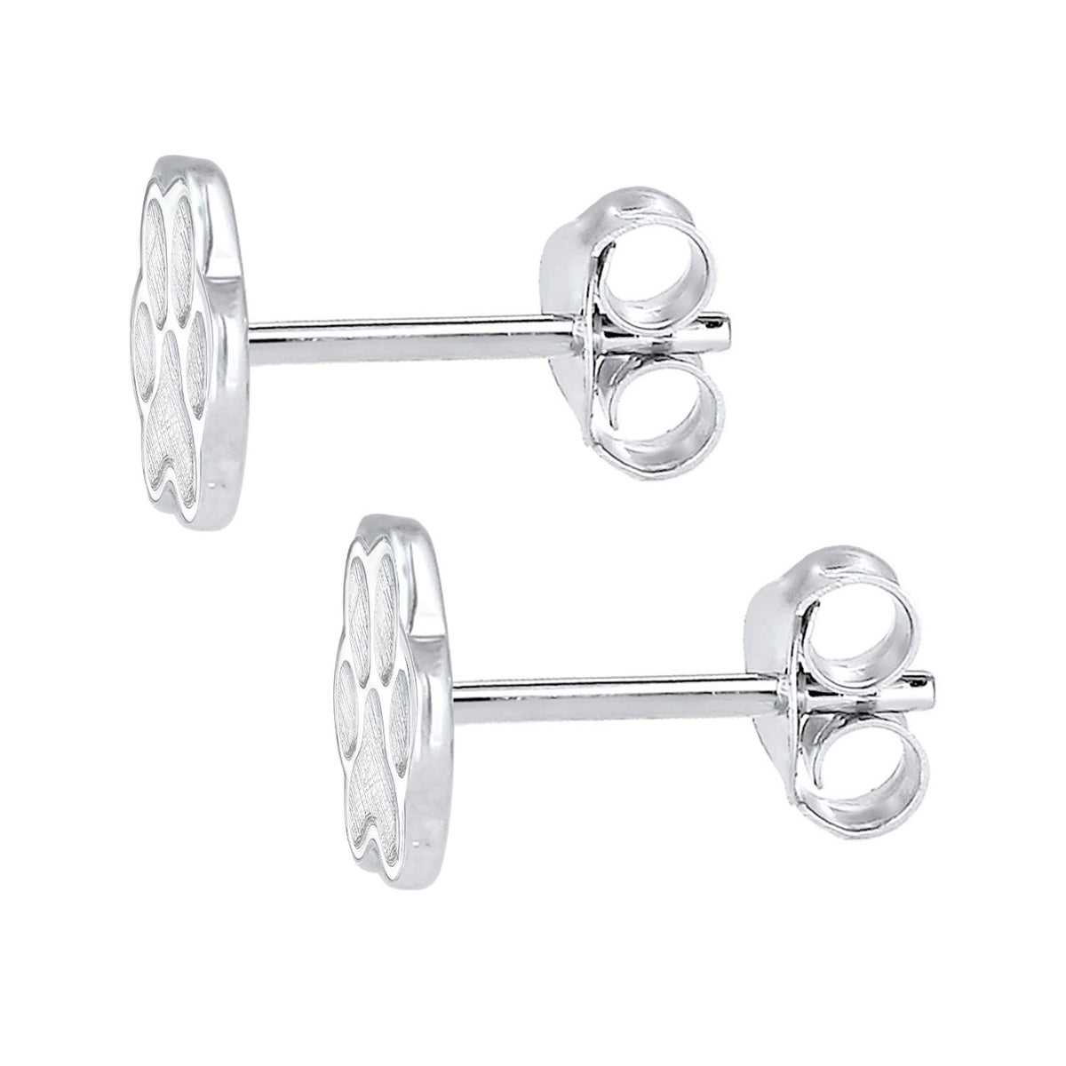 Silber - Elli | Ohrstecker Pfote | 925er Sterling Silber
