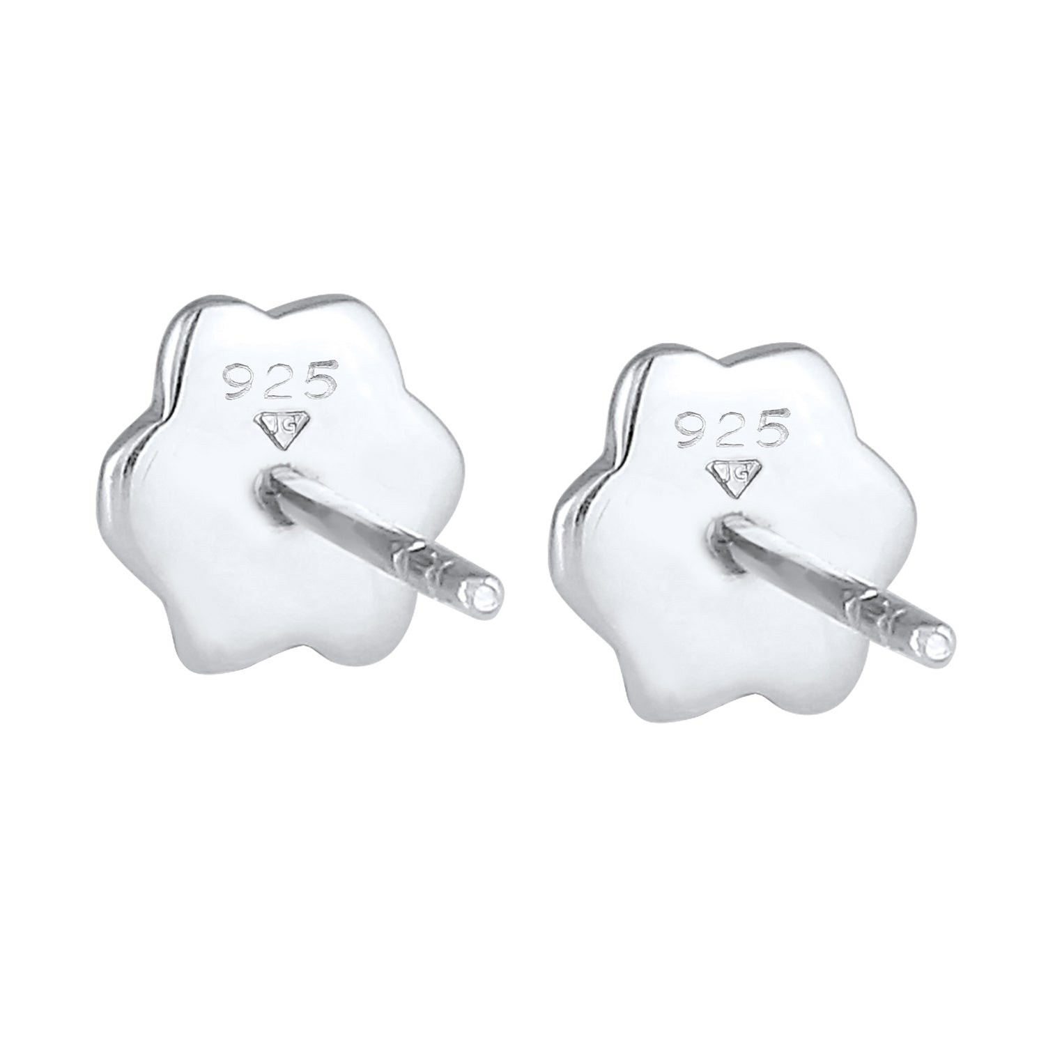 Schwarz - Elli | Ohrstecker Pfote | 925er Sterling Silber