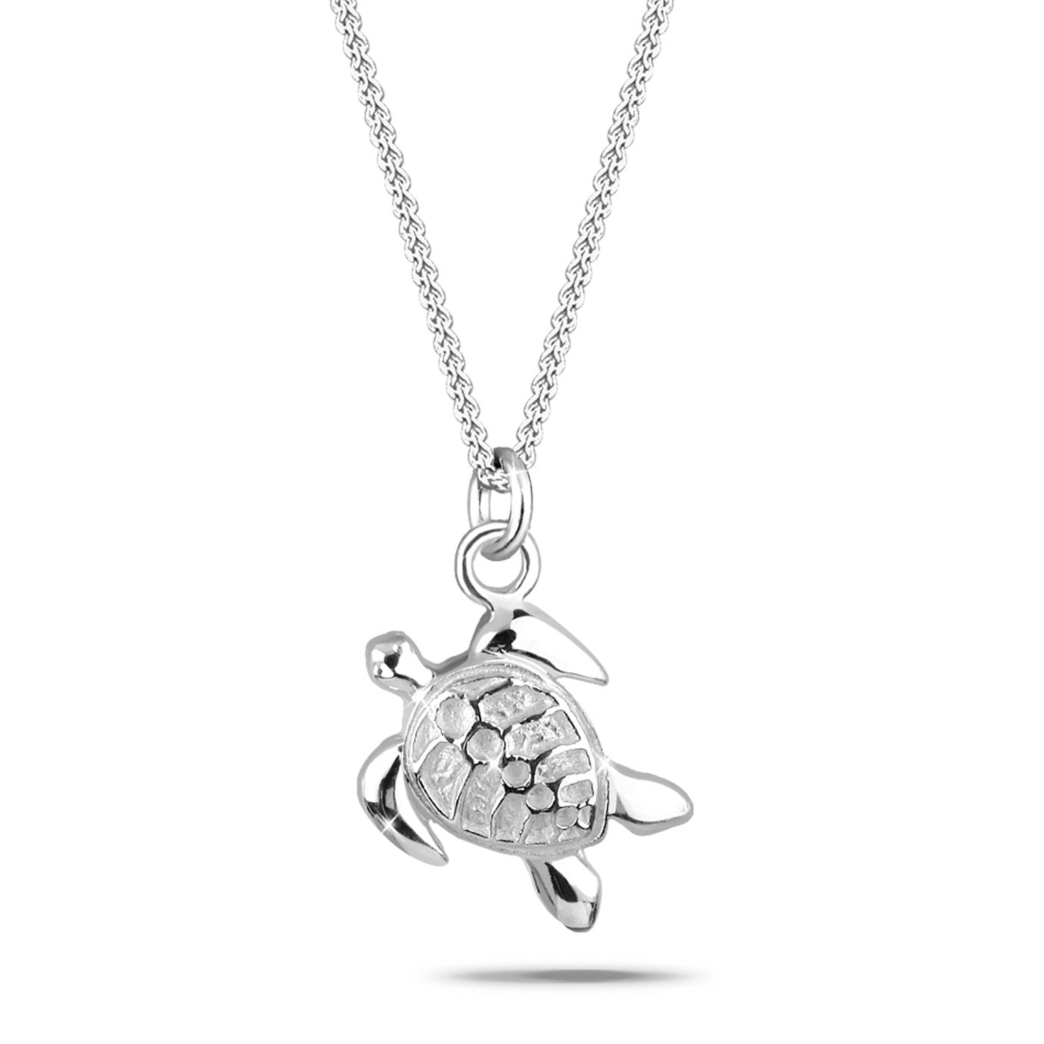 Silber - Elli | Halskette Schildkröte | 925er Sterling Silber