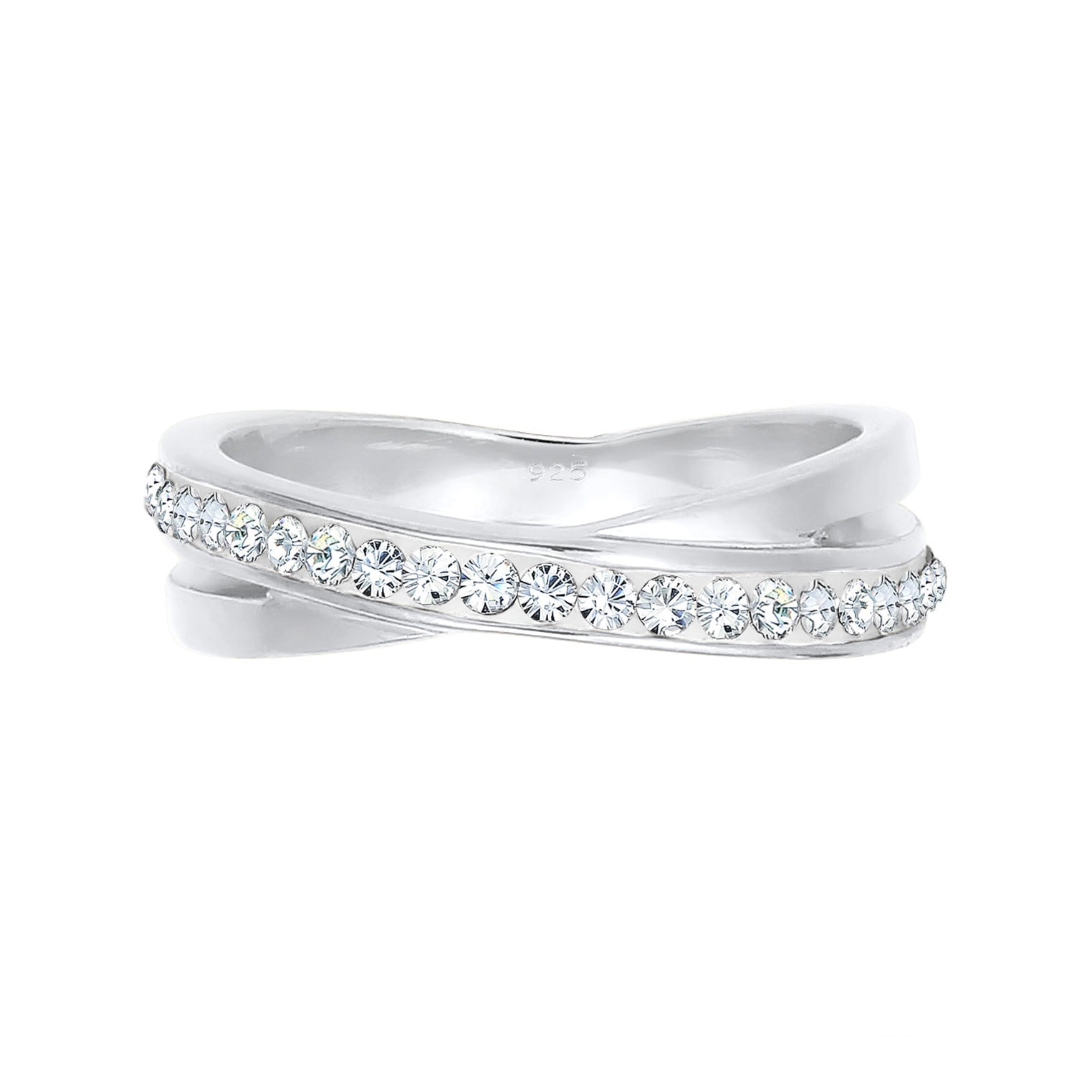 Weiß - Elli | Ring | Kristall ( Weiß ) | 925er Sterling Silber