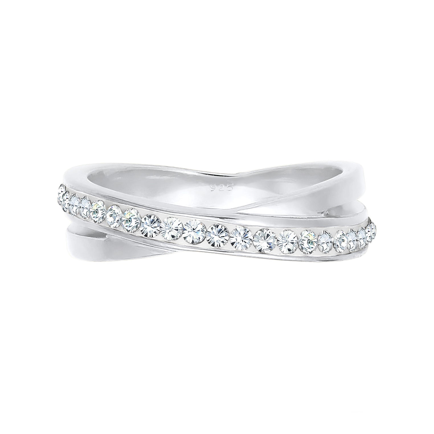 Weiß - Elli | Ring | Mit Kristallen von Swarovski® (Weiß) | 925er Sterling Silber
